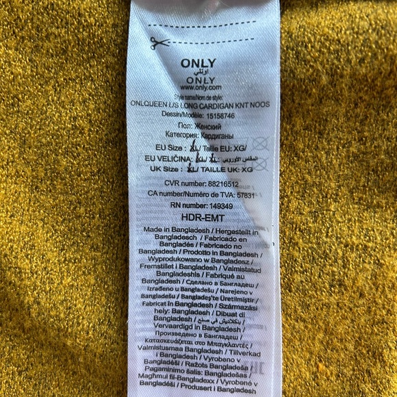 Colorblock Open Front Cardigan Size L - Picture 3 of 7